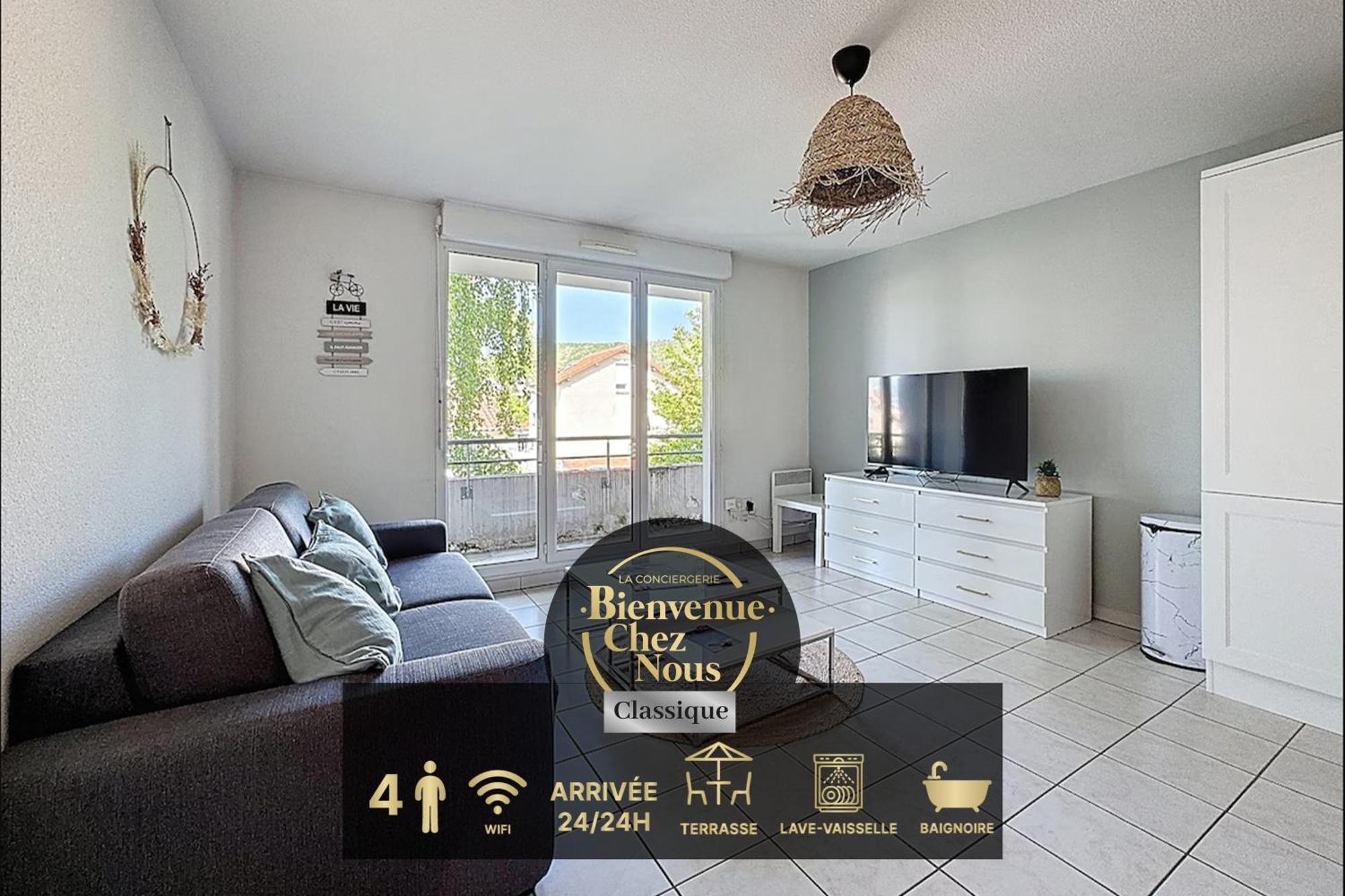 Apartamento Sejour Cosy - Lit 180X200 - Wifi - Parking Clermont-Ferrand Exterior foto
